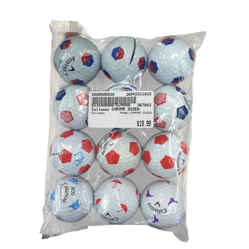 Vist Large View of Product Image Which is Used Callaway CHROME DOZEN 12 Pack - Golf Balls