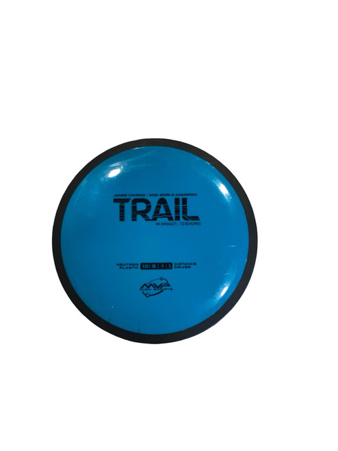 Vist Large View of Product Image Which is Used MVP TRAIL Disc Golf Driver Royal Blue 166g