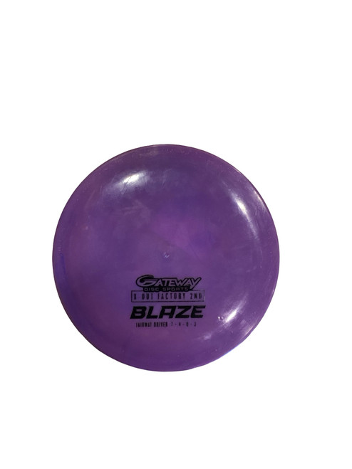 Vist Large View of Product Image Which is Used Gateway BLAZE DRIVER Disc Golf Driver Navy Blue