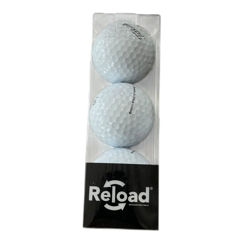 Vist Large View of Product Image Which is New Reload Refinished Titleist Pro V1 3 Ball Sleeve