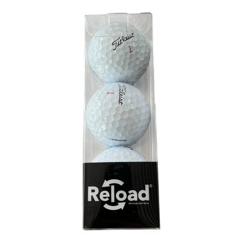 Vist Large View of Product Image Which is New Reload Refinished Titleist Pro V1X 3 Ball Sleeve