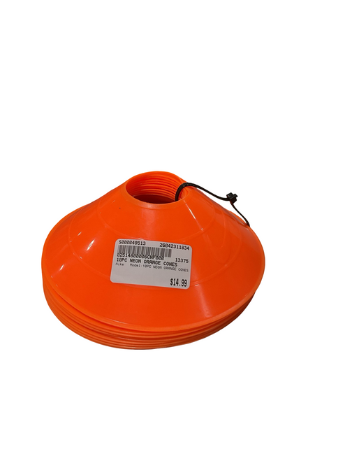 Vist Large View of Product Image Which is Used Nike 10PC NEON ORANGE CONES Soccer Training Aids