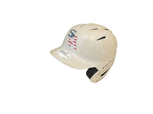 Vist Large View of Product Image Which is Used Evoshield WB5725606SM Batting Helmet No Mask White SM