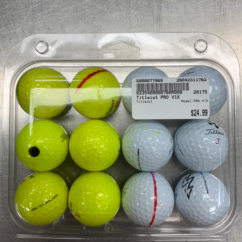 Vist Large View of Product Image Which is Used Titleist PRO V1X 12 Pack - Golf Balls