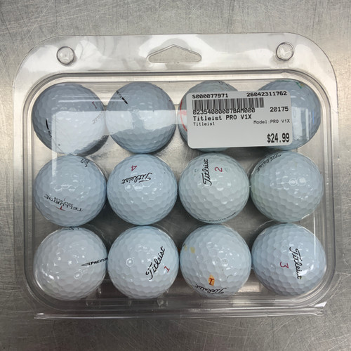Vist Large View of Product Image Which is Used Titleist PRO V1X 12 Pack - Golf Balls