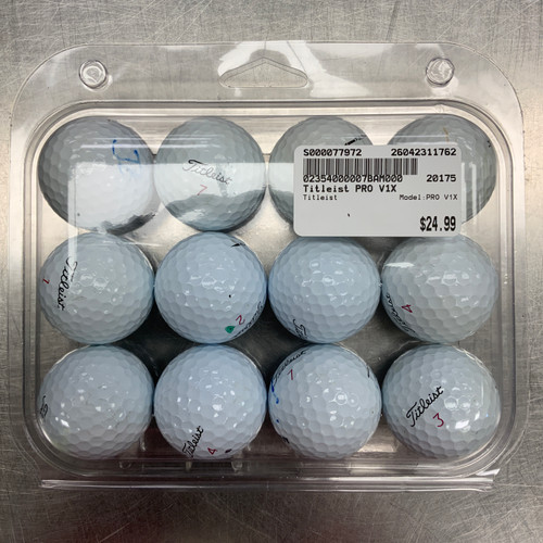 Vist Large View of Product Image Which is Used Titleist PRO V1X 12 Pack - Golf Balls