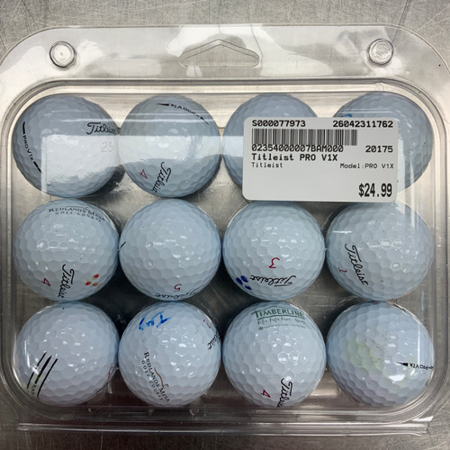 Vist Large View of Product Image Which is Used Titleist PRO V1X 12 Pack - Golf Balls