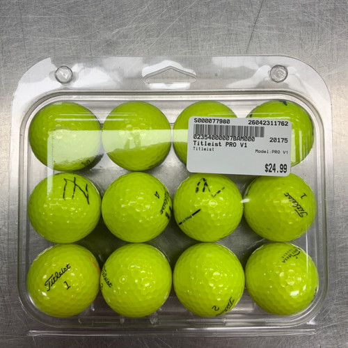 Vist Large View of Product Image Which is Used Titleist PRO V1 12 Pack - Golf Balls