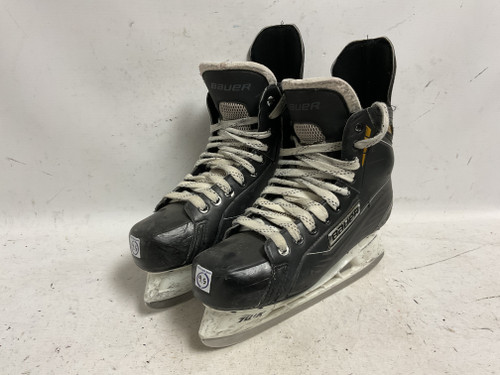 Vist Large View of Product Image Which is Used Bauer SUPREME 150 Senior Hockey Skate White/Black/Yellow Senior 9.5