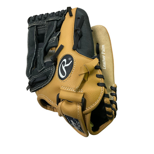 Vist Large View of Product Image Which is Used Rawlings WPM115NC PLAYMAKER SERIES BB/SB Glove RH Throw Brown 11 1/2"