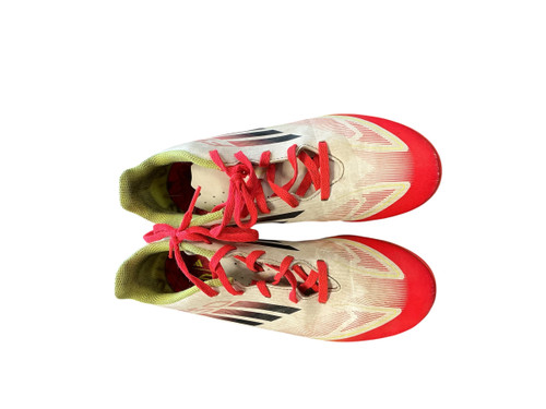 Vist Large View of Product Image Which is Used Adidas Soccer Cleats White Junior 04