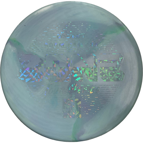 Vist Large View of Product Image Which is Used Discraft ESP SWRL ZONE AH TS Disc Golf Putter Carolina Blue 174g