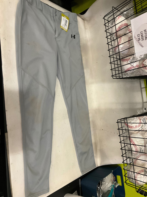 Vist Large View of Product Image Which is Used Under Armour UA BASEBALL PANTS YXL BB/SB Pant Boys Grey XL