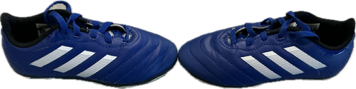 Vist Large View of Product Image Which is Used Adidas Soccer Cleats Royal Blue Youth 11.0