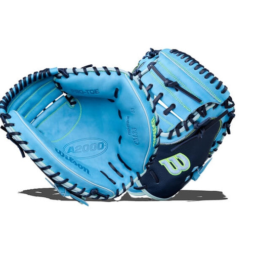 Vist Large View of Product Image Which is New Wilson A2000 CM33SS 33" Super Skin Summer 2026 Baseball Catcher's Mitt WBW10460433 