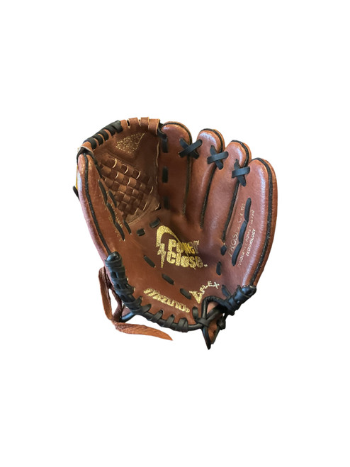 Vist Large View of Product Image Which is Used Mizuno POWER CLOSE BB/SB Glove T-ball Brown 10"