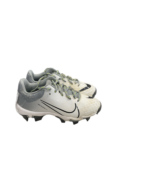 Vist Large View of Product Image Which is Used Nike DIAMOND BB/SB Cleats Grey And White Junior 01