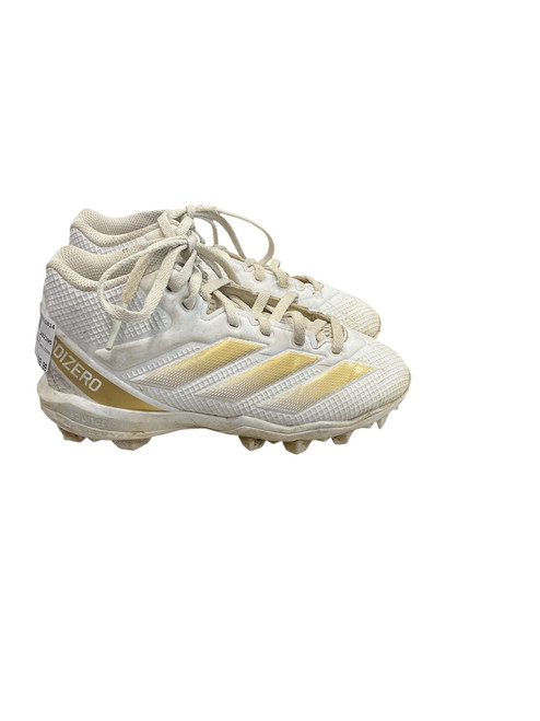 Vist Large View of Product Image Which is Used Adidas ADIZERO BB/SB Cleats White Junior 01