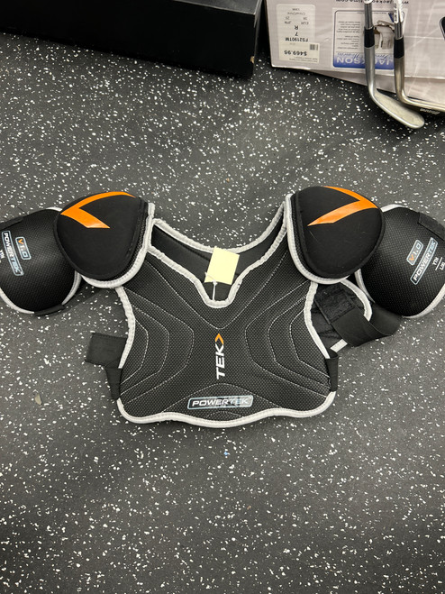 Vist Large View of Product Image Which is Used Powertek V1.0 Youth Shoulder Pads XL