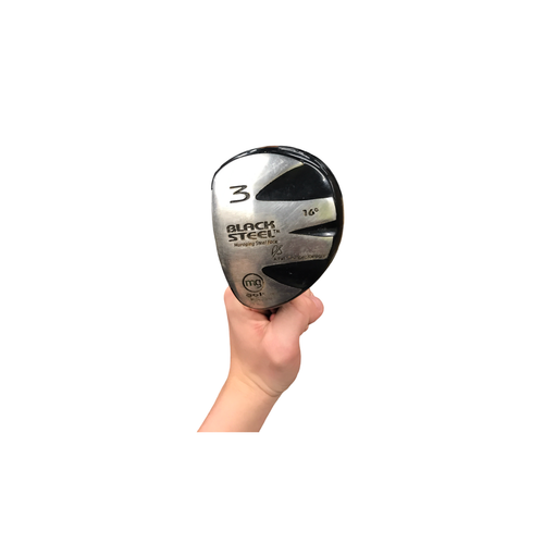 Vist Large View of Product Image Which is Used MG Golf BLACK STEEL Mens Fairway Wood LH 3 Wood