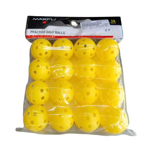 Vist Large View of Product Image Which is Used Maxfli 16 CT PRACTICE BALLS 15 Pack - Golf Balls