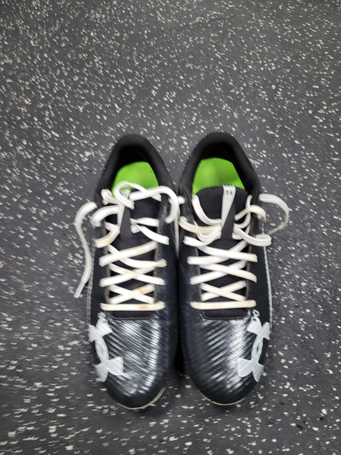 Vist Large View of Product Image Which is Used Under Armour BLUR SELECT Adult FB Cleats Black And White Senior 10