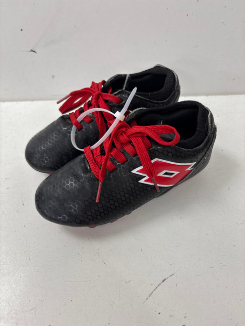 Vist Large View of Product Image Which is Used Lotto STORM Soccer Cleats Black Youth 13.0