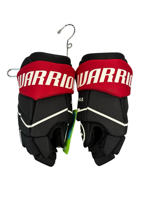 Vist Large View of Product Image Which is Used Warrior ALPHA  LX40  10IN Junior Gloves Black 10"