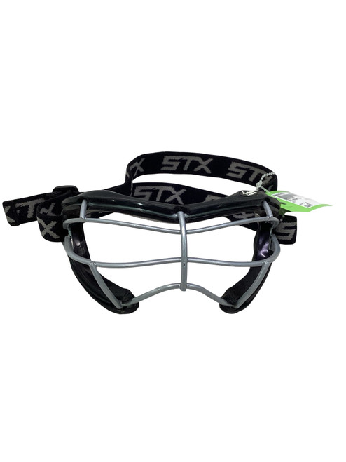 Vist Large View of Product Image Which is Used STX 4SIGHT +S Lacrosse Facial Protect Black Senior