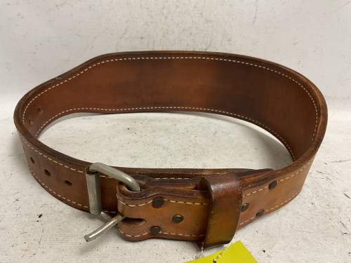 Vist Large View of Product Image Which is Used Leather Weight Lifting Belt 