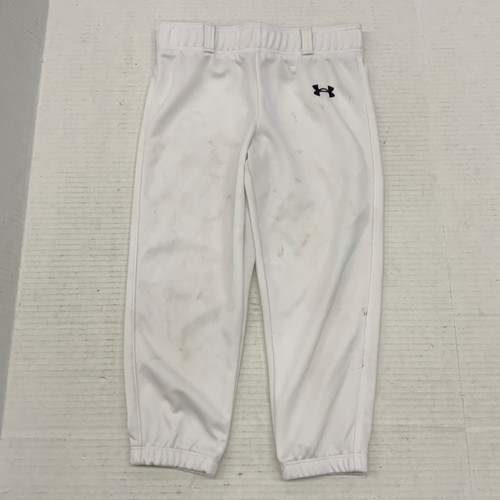 Vist Large View of Product Image Which is Used Under Armour PANT BB/SB Pant Boys White MD