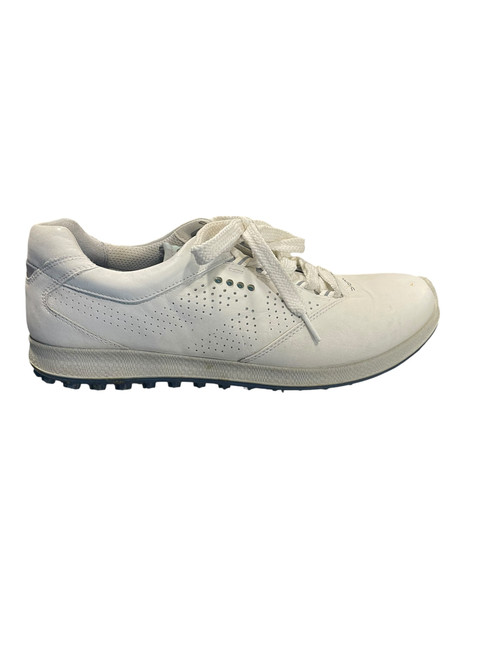 Vist Large View of Product Image Which is Used Ecco Mens Golf Shoes Black And White Senior 10