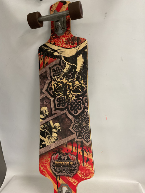 Vist Large View of Product Image Which is Used NEVERSUMMER REVOLT Longboard Red Long