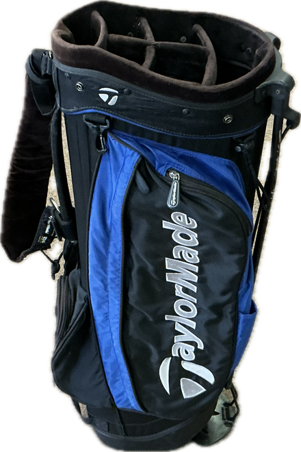 Vist Large View of Product Image Which is Used Taylormade STAND BAG Mens Stand Bag Black And Royal Blue