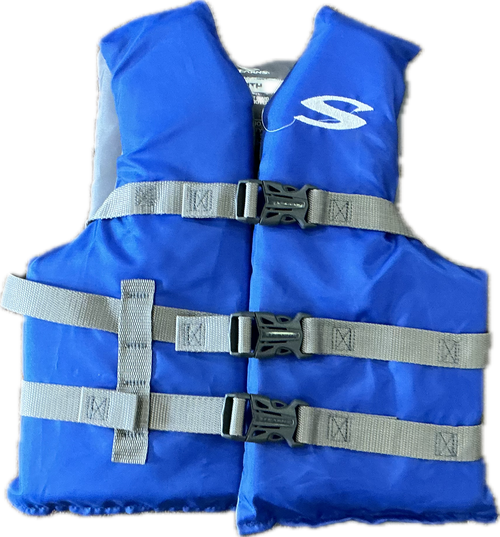 Vist Large View of Product Image Which is Used Stearns Youth PFD Royal Blue Youth 50-90