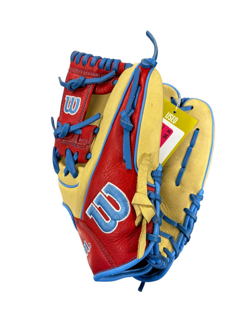 Vist Large View of Product Image Which is Used Wilson A1000 BB/SB Glove RH Throw Brown 11 1/2"