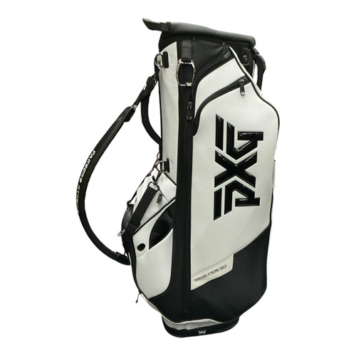 Vist Large View of Product Image Which is Used PXG XTREME CARRY STAND BAG Mens Stand Bag Black And White