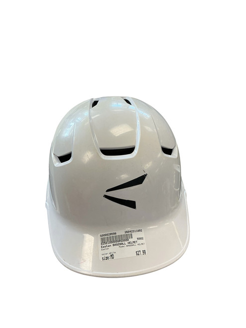 Vist Large View of Product Image Which is Used Easton BASEBALL HELMET Batting Helmet No Mask White MD