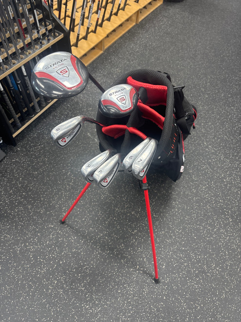 Vist Large View of Product Image Which is Used Callaway STRATA PLUS Mens Package Set RH Red And Black 8 Piece