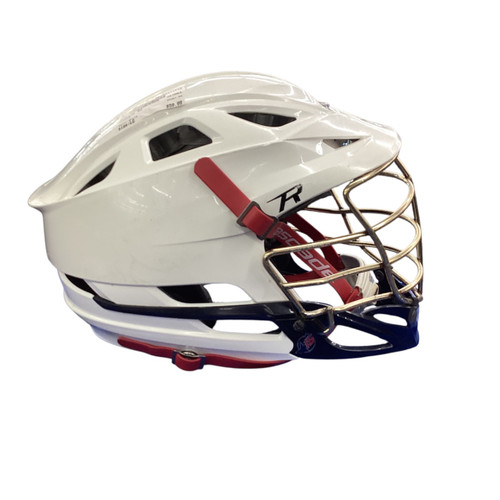 Vist Large View of Product Image Which is Used Cascade RG Lacrosse Helmet White LG