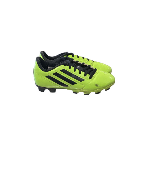 Vist Large View of Product Image Which is Used Adidas Soccer Cleats Neon Green Junior 04