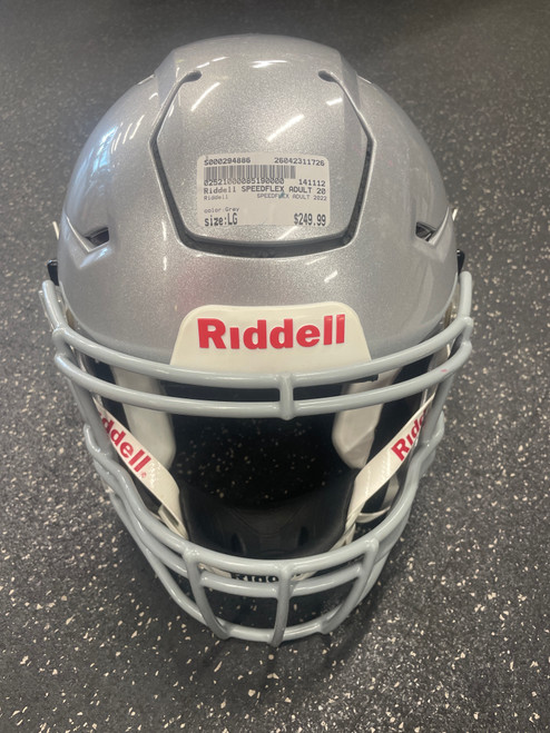 Vist Large View of Product Image Which is Used Riddell SPEEDFLEX ADULT 2022 FB Helmet Grey LG