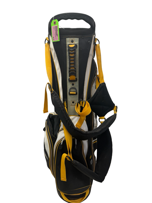 Vist Large View of Product Image Which is Used Taylormade RBZ Rocketballz STAGE 2 5-Way Golf Stand Bag Black And Yellow w/ Rain Hood