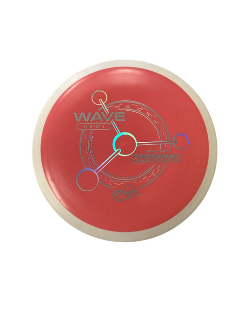 Vist Large View of Product Image Which is Used MVP WAVE FISSION Disc Golf Driver Red