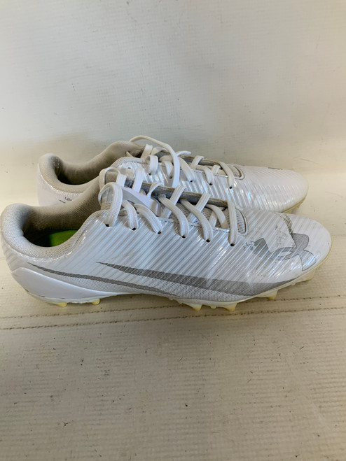 Vist Large View of Product Image Which is Used Under Armour Adult FB Cleats White Senior 8