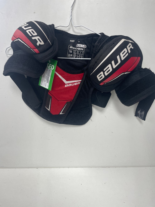 Vist Large View of Product Image Which is Used Bauer LEGACY Youth Shoulder Pads SM