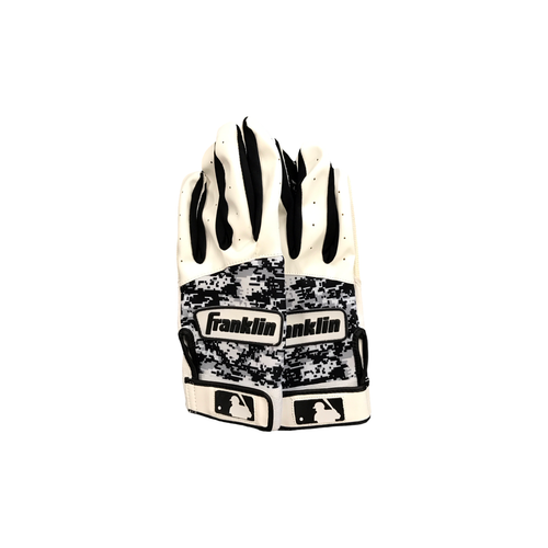 Vist Large View of Product Image Which is Used Franklin BB/SB Batting Gloves Black MD