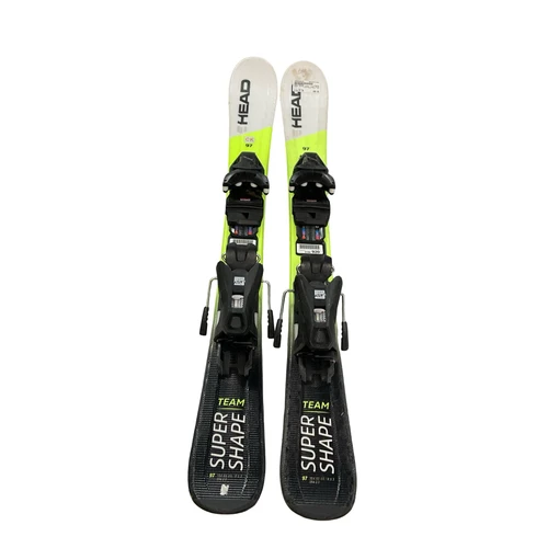 Vist Large View of Product Image Which is Used Head SUPER SHAPE TEAM Boys DH Ski/Binding Yellow 97 cm