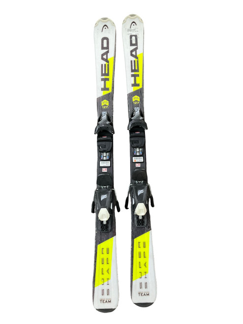 Vist Large View of Product Image Which is Used Head SUPER SHAPE TEAM Boys DH Ski/Binding Yellow 127 cm