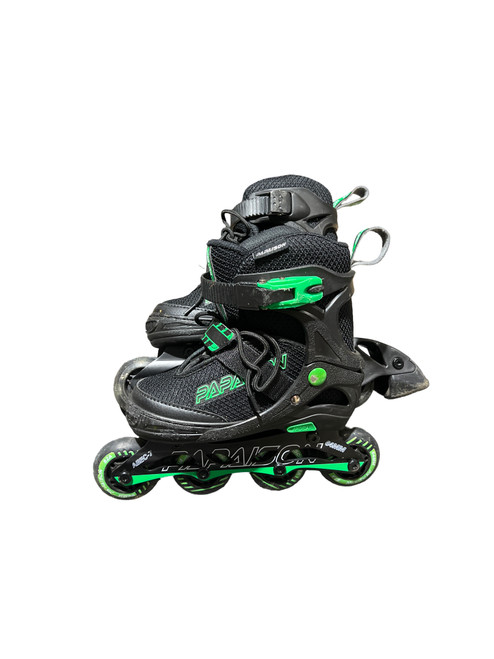 Vist Large View of Product Image Which is Used ADJUSTABLE Junior Rec Fitness Skates Black Adjustable